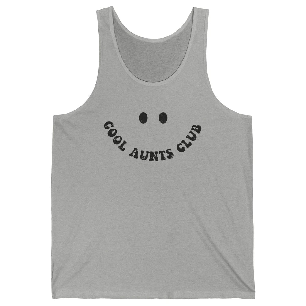 Retro Cool Aunts Club Funny Smiling Face Auntie Sister Unisex Jersey Tank