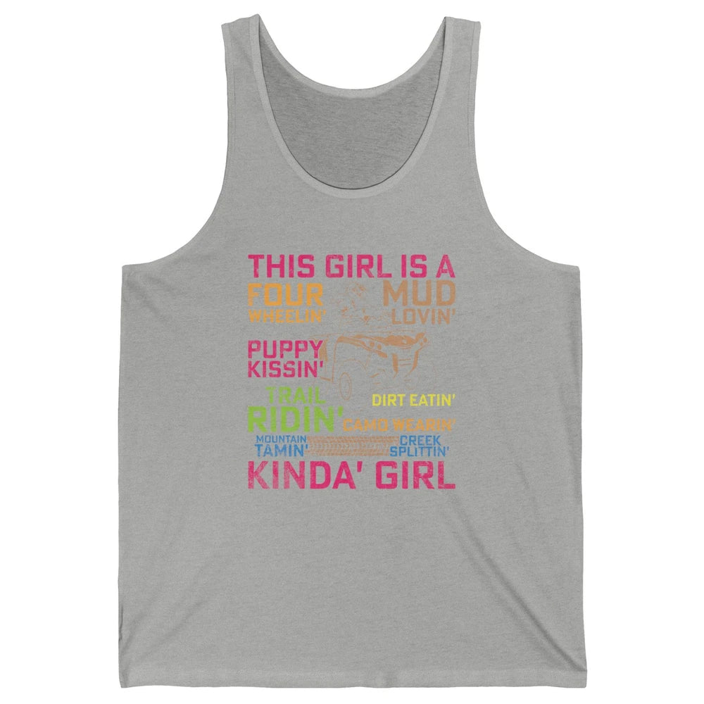 Retro Mud Quad Princess UTV ATV Rider 4 Wheel SXS Offroad Unisex Jersey Tank
