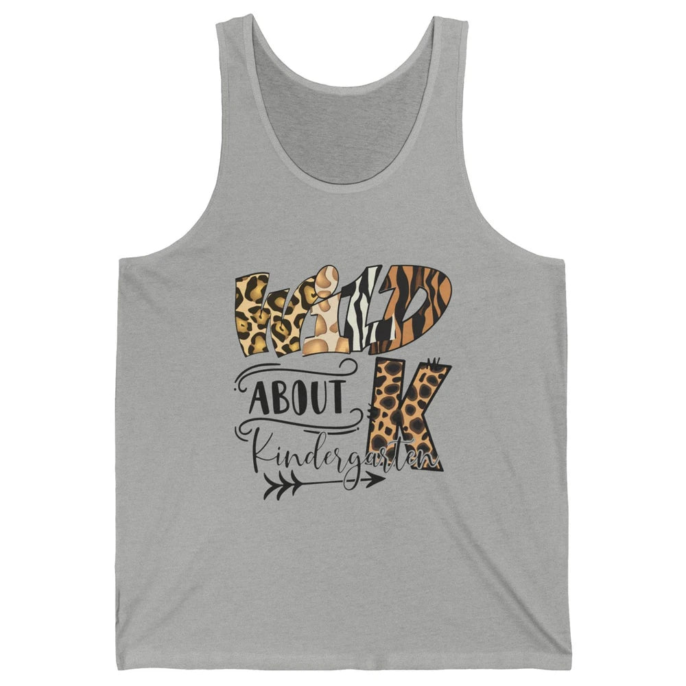 Wild About Kindergarten Back To School Student Teacher Gift Unisex Jersey Tank