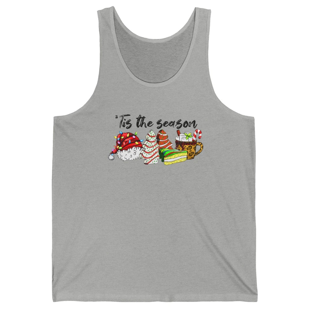 Funny Christmas Tree Tis The Season Cakes Parody Baking Gift Unisex Jersey Tank