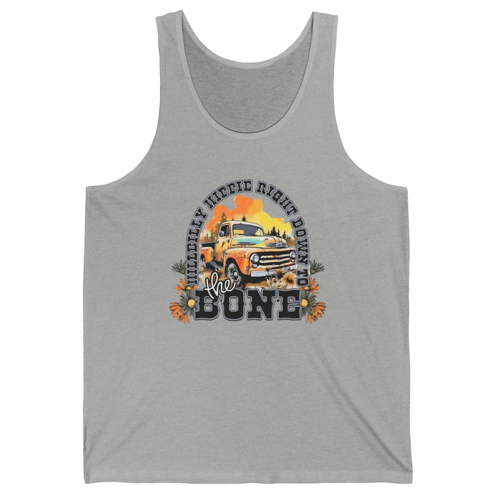 Retro Desert Truck Hippie Hillbilly Western Country Cowgirl Unisex Jersey Tank