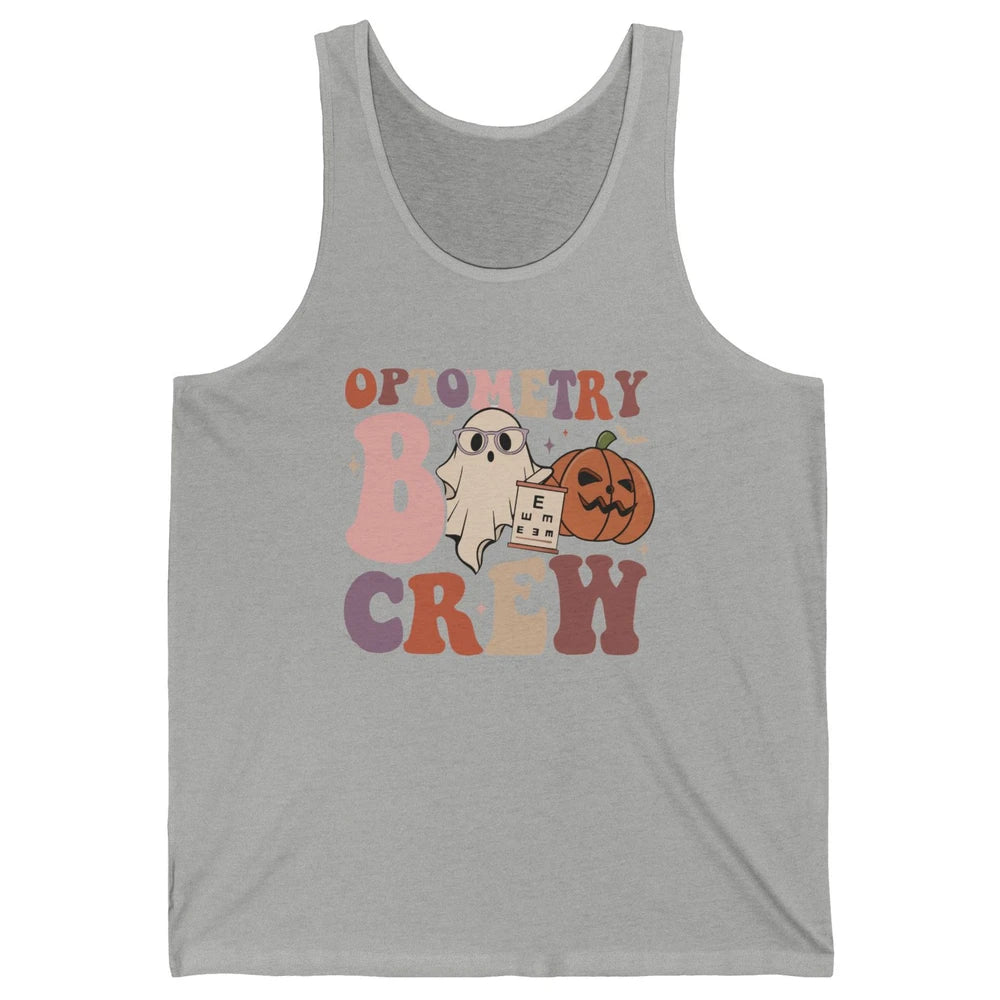 Optometry Boo Crew Halloween Ophthalmic Tech Optometrist Unisex Jersey Tank