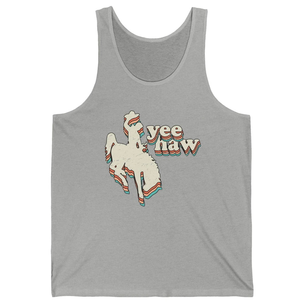Retro Cowboy Yeehaw Western Country Cowgirls Horse Lovers Unisex Jersey Tank