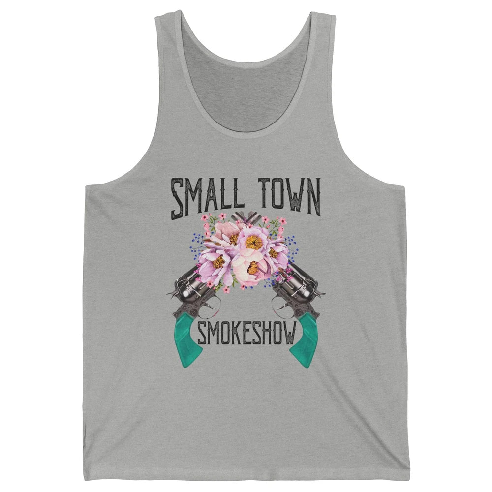 Retro Floral Cowgirl Small Town Smokeshow Western Country Unisex Jersey Tank
