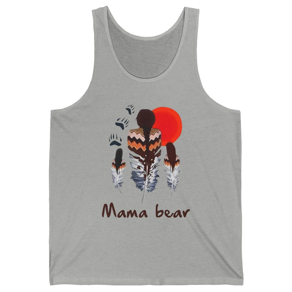 Native Americans Mama Bear Mother and Daughter Tribal Unisex Jersey Tank