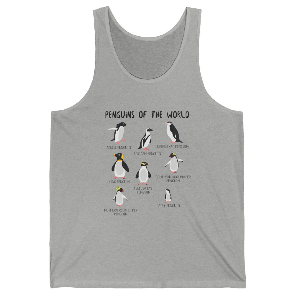 Penguins Of World With Headband Baby Penguins Wild Animal Unisex Jersey Tank