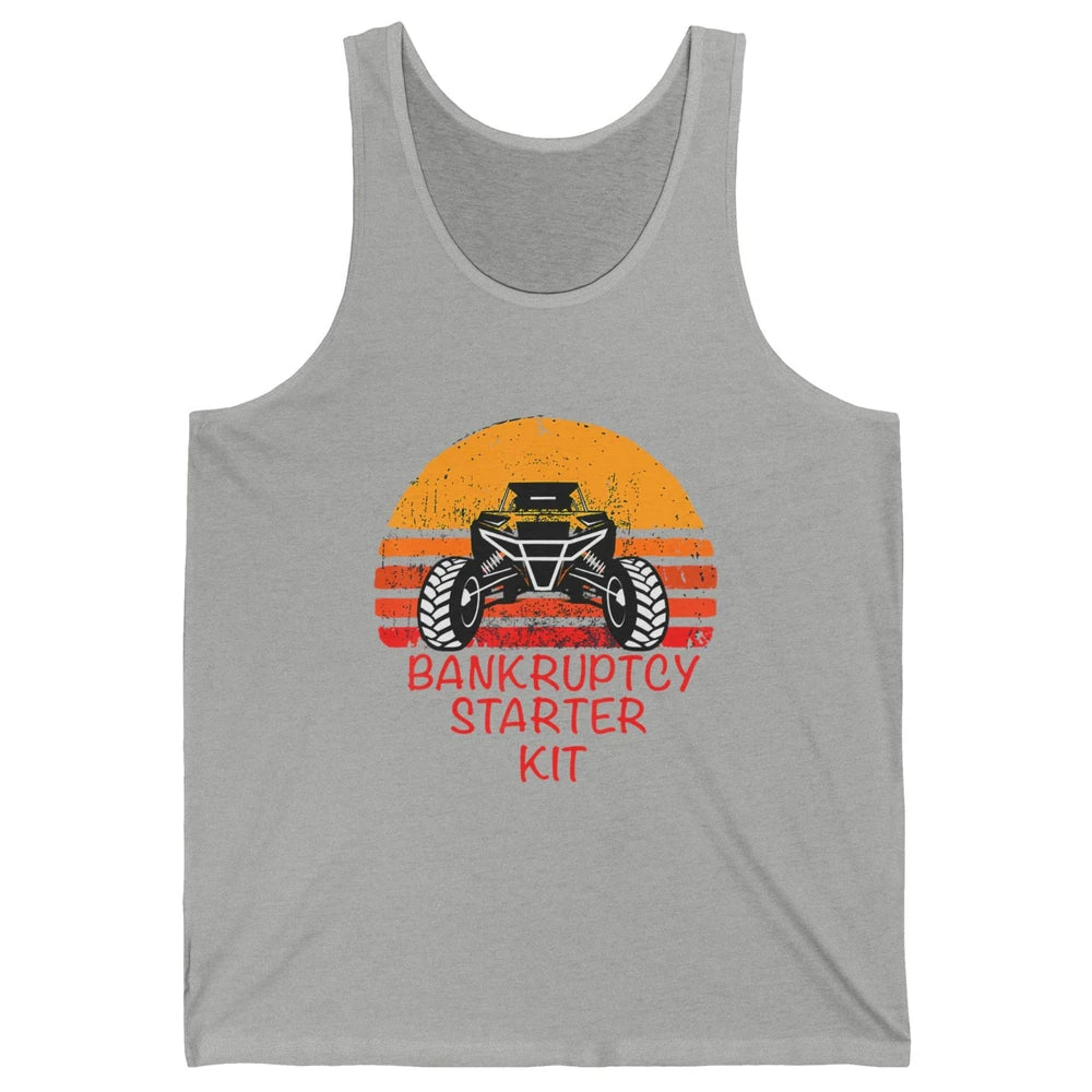 Retro Bankruptcy Starter Kit Mud Ride UTV SXS Offroad Racer Unisex Jersey Tank