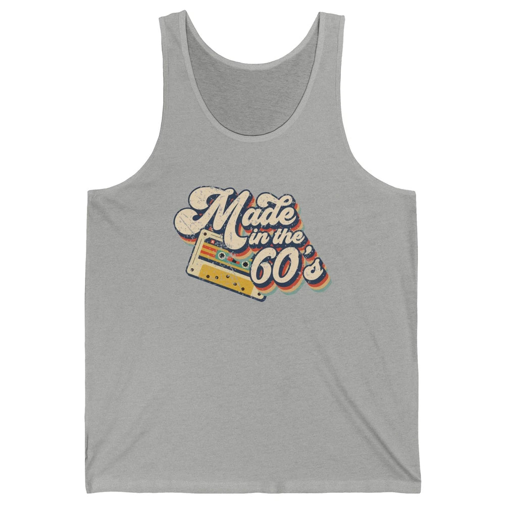Retro Cassette Made In The 60's 1960s Born Birthday Day Gift Unisex Jersey Tank