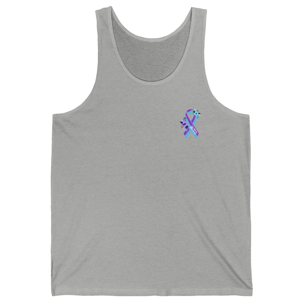 Mixed Connective Tissue Disease Awareness MCTD Floral Ribbon Unisex Jersey Tank