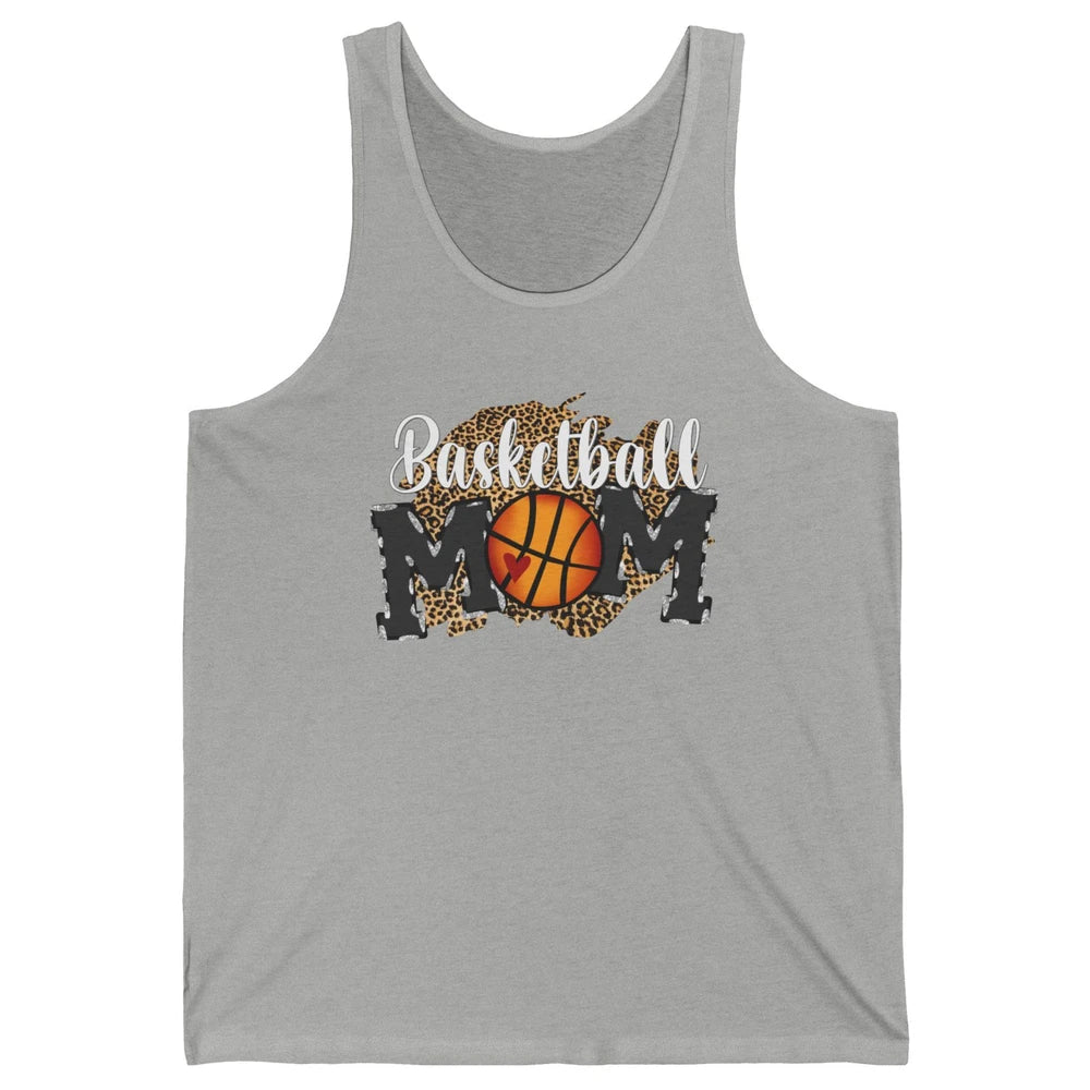 Leopard Basketball Mom Proud Basketball Players Mom Gift Unisex Jersey Tank