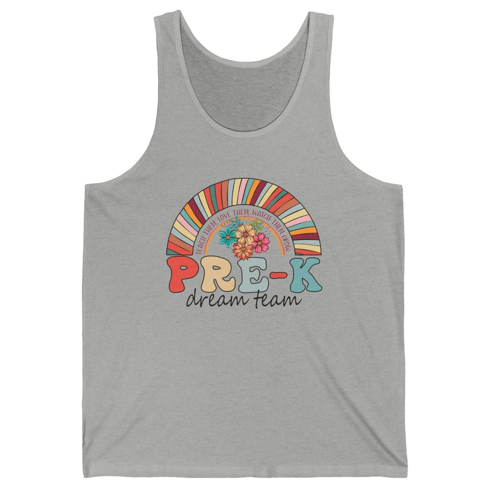 Pre-K Dream Team Rainbow Kinder Pre-K Teacher Back to School Unisex Jersey Tank