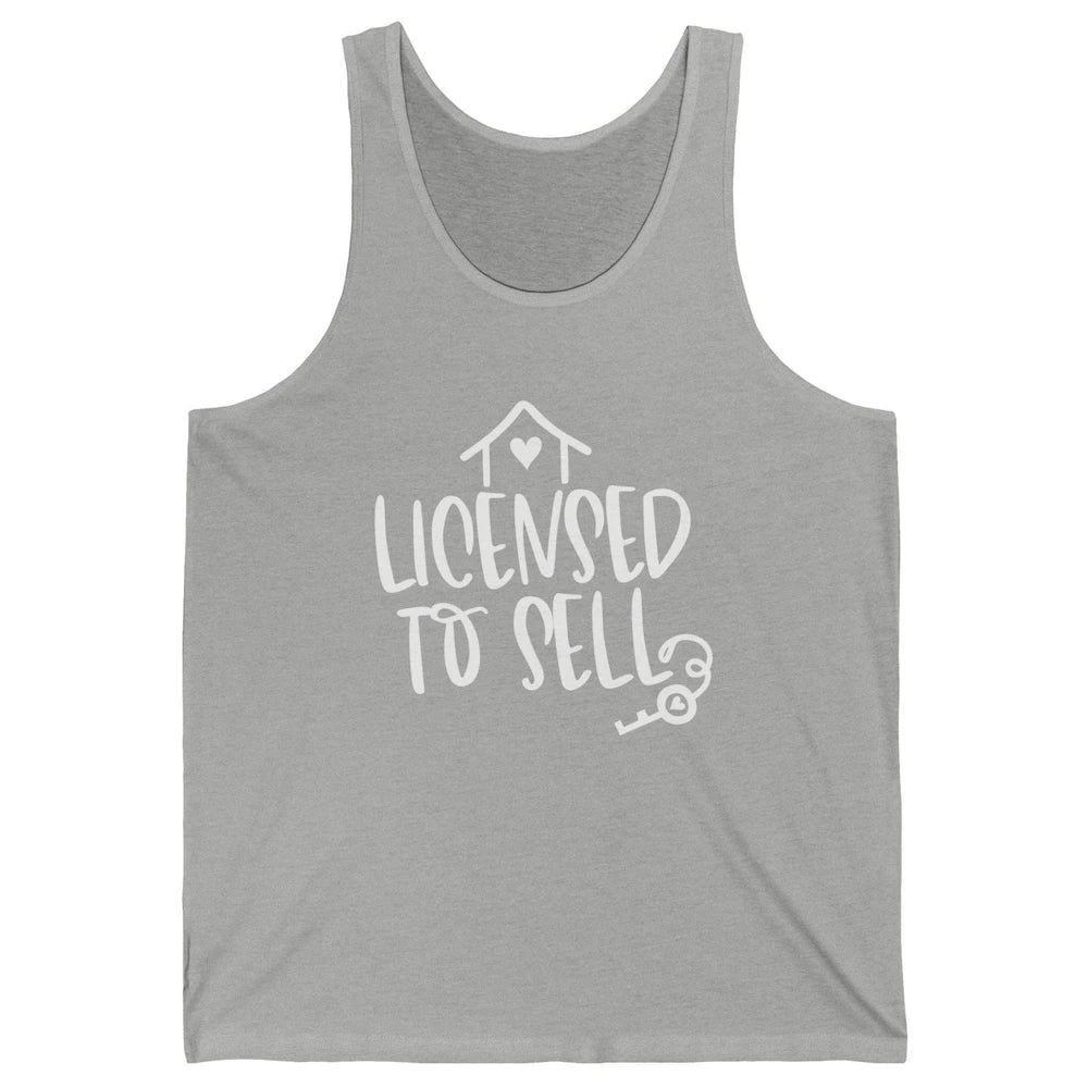 Realtor Licensed To Sell Real Estate Agent Housing Investors Unisex Jersey Tank