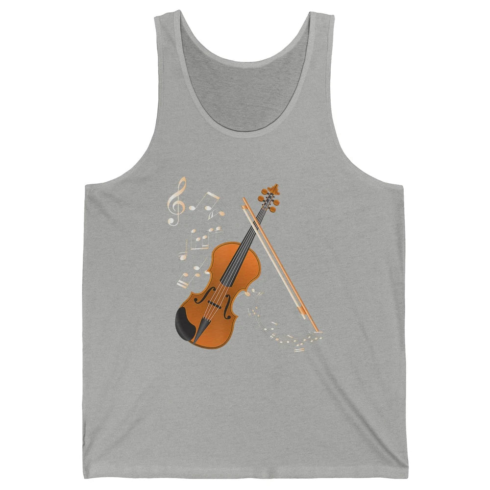 Orchestra Violin Player Retro Violinist Musical Instrument Unisex Jersey Tank