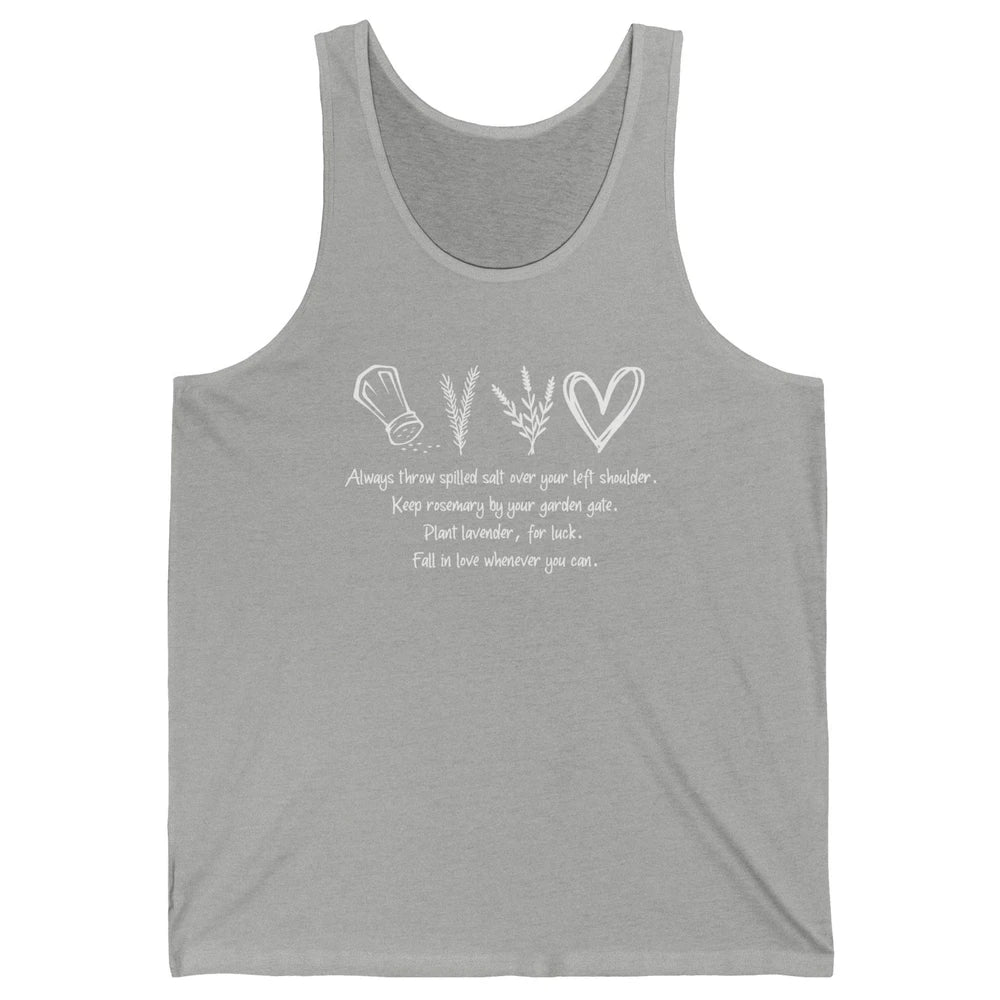 Practical Magic Witch Gardening Card Gardeners Plant Lovers Unisex Jersey Tank