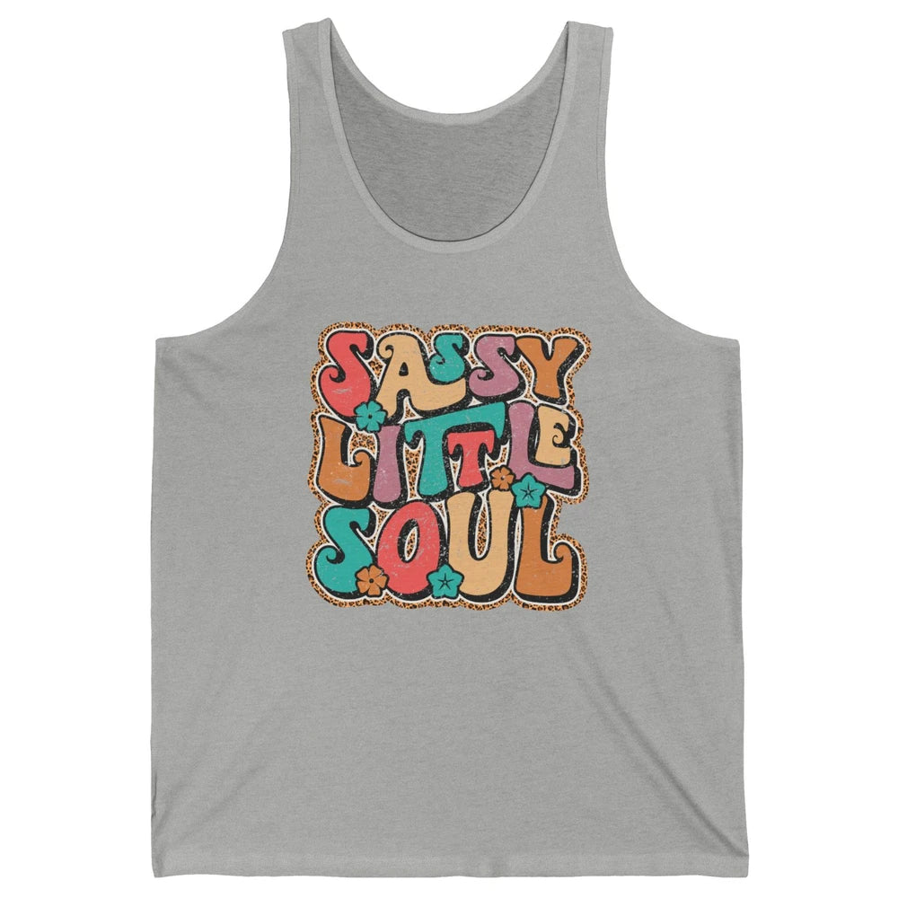 Retro Boho Groovy Sassy Little Soul Western Hippie Cowgirl Unisex Jersey Tank