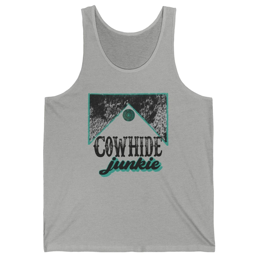 Retro Cowhide Junkie Western Country Cowboy Cowgirl Gift Unisex Jersey Tank