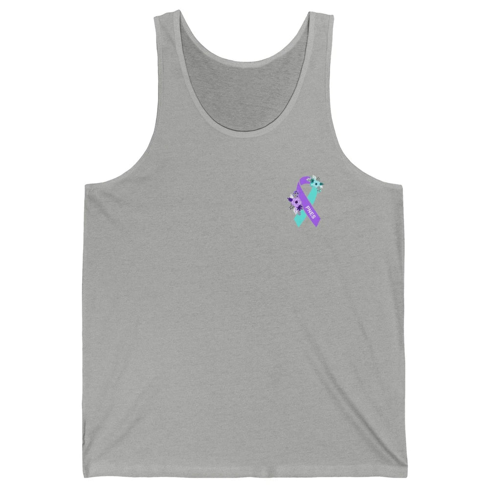Psychogenic Non-epileptic Seizures PNES Purple Teal Ribbon Unisex Jersey Tank