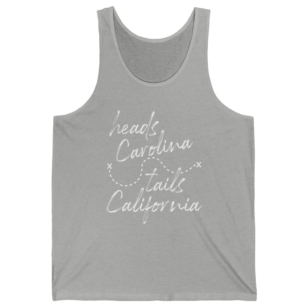 Retro 90s Heads Carolina Tail California Beach Summer Travel Unisex Jersey Tank