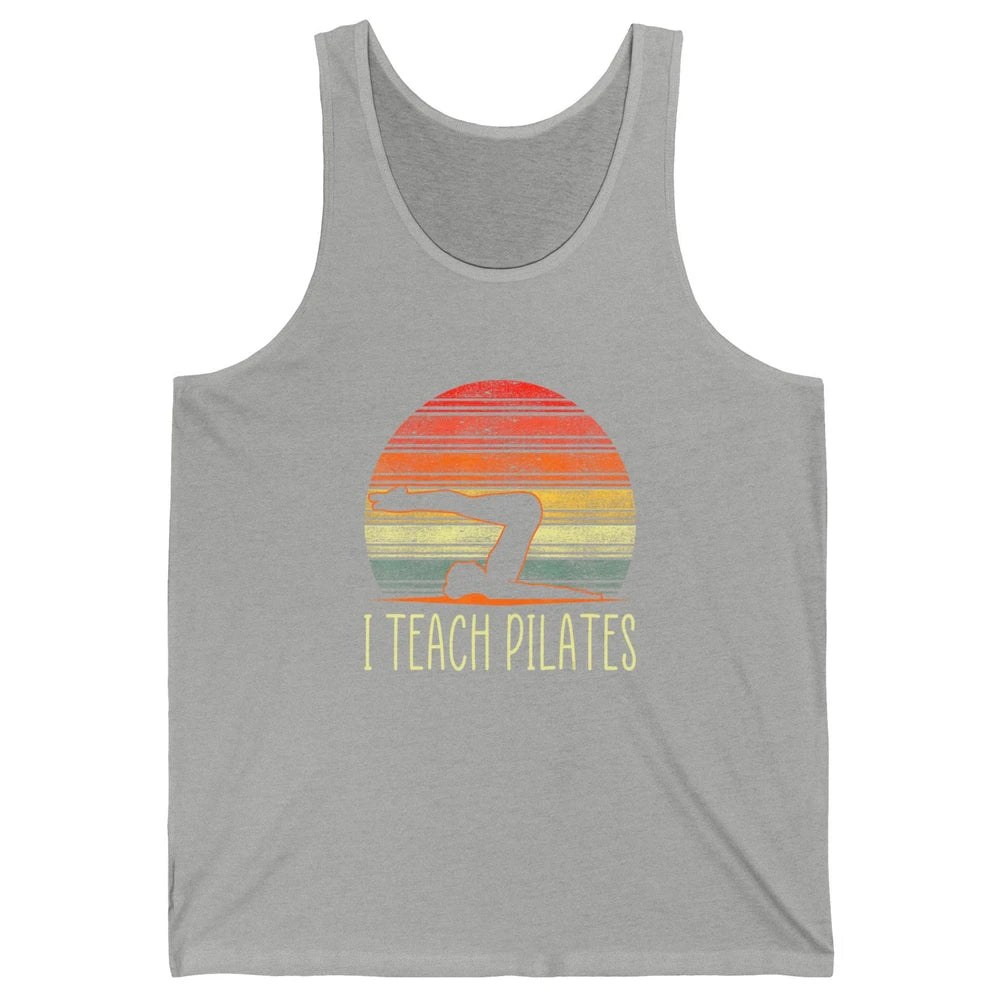 Retro Instructor Teacher Gym Teach Pilates Workout Fitness Unisex Jersey Tank
