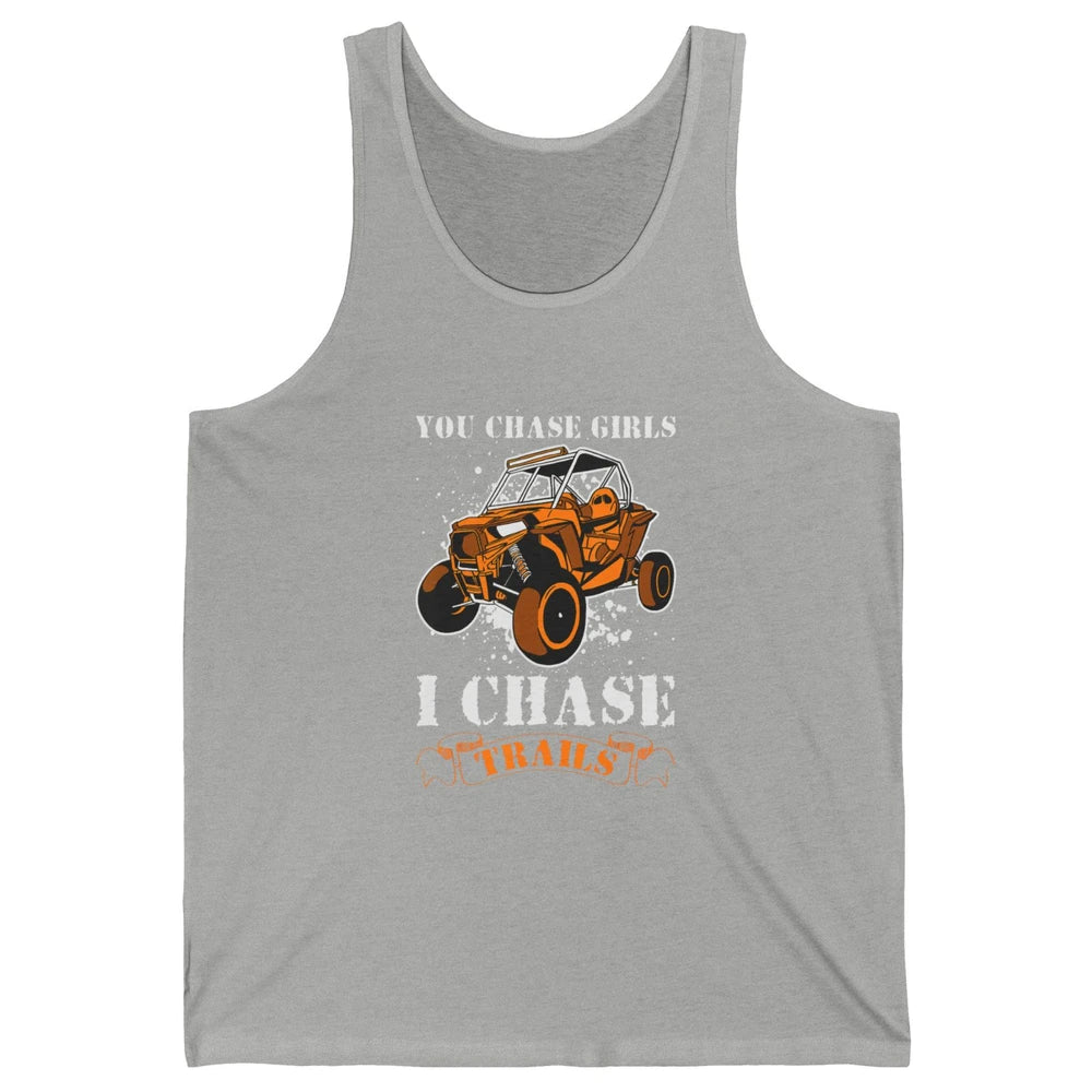 Retro Chase Trails Mud Rider Dirty UTV SXS Rider Offroad Unisex Jersey Tank