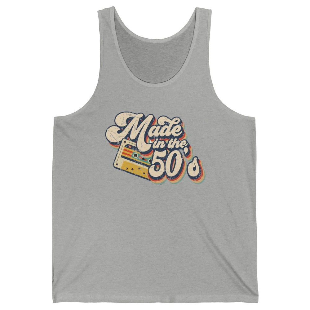 Retro Cassette Made In The 50's 1950s Born Birthday Day Gift Unisex Jersey Tank