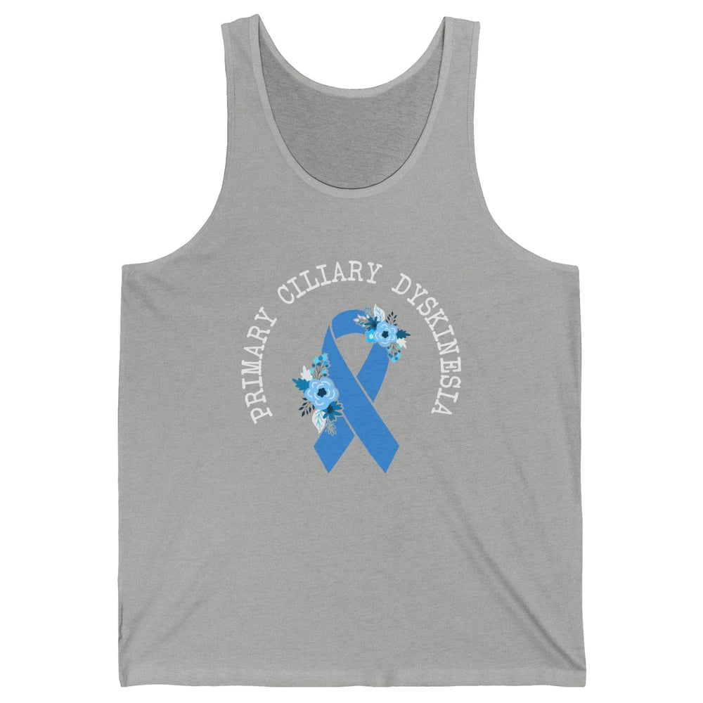 Primary Ciliary Dyskinesia Blue Ribbon Respiratory Diseases Unisex Jersey Tank