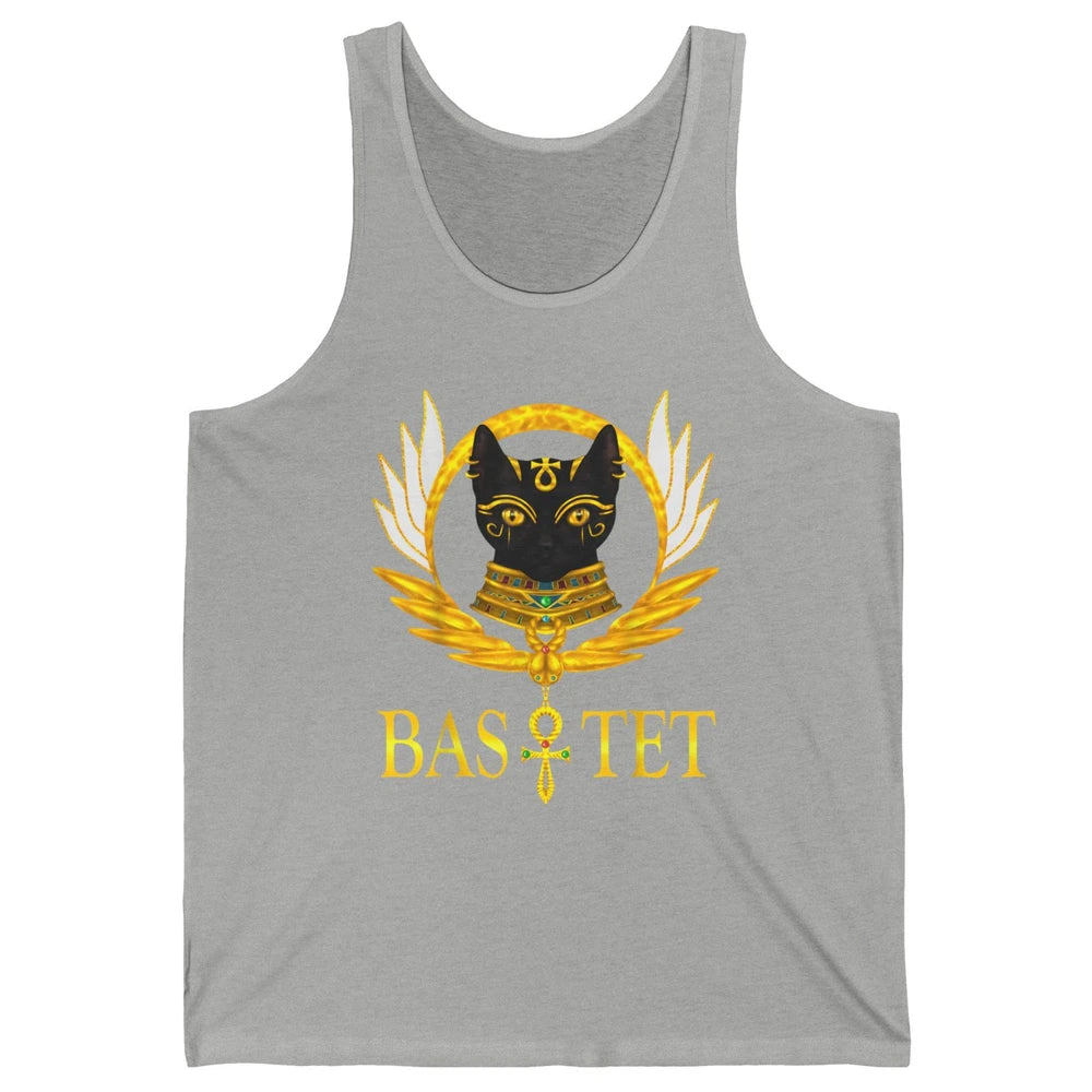Retro Ancient Egyptian Cat Egypt Goddess Bastet Wings Horus Unisex Jersey Tank