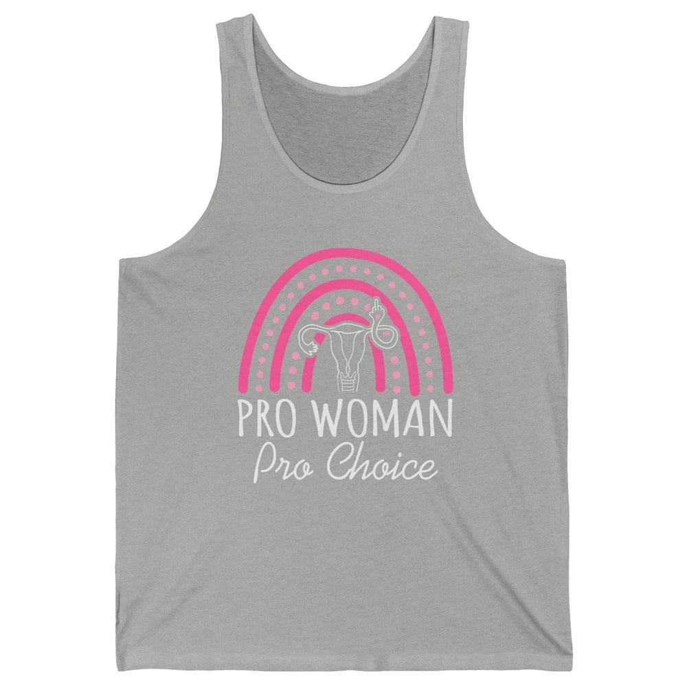 Pro Women Pro Choice My Uterus Rainbow Abortion Rights Unisex Jersey Tank