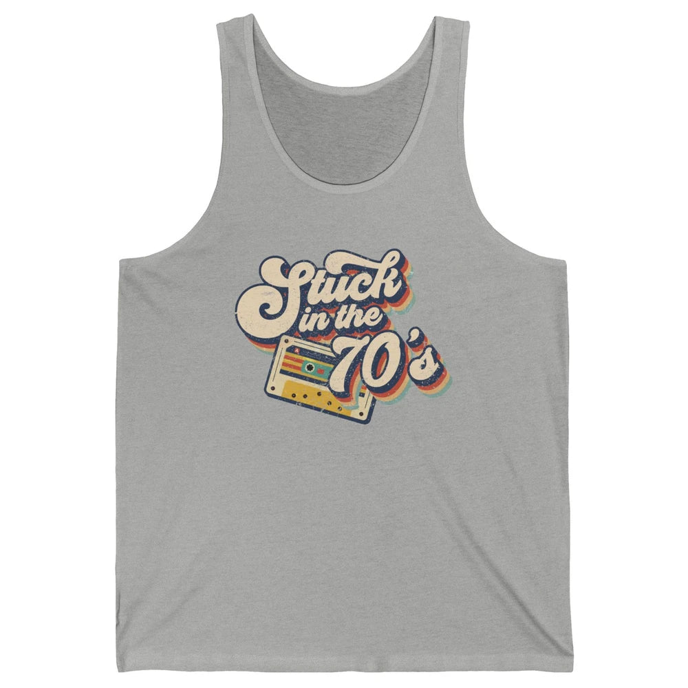 Retro Made In The 70s Stuck In The 70's 1970s Birthday Day Unisex Jersey Tank