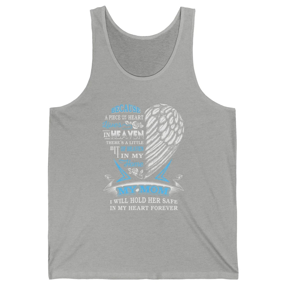 My Mom In Heaven Angel Wings Mother In Memories My Guardian Unisex Jersey Tank
