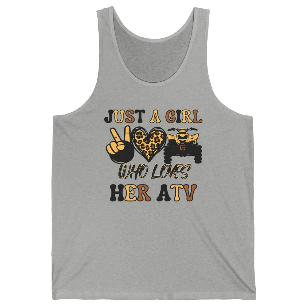 Just A Girl Who Loves Her ATV Riding Off Road SXS Life Unisex Jersey Tank