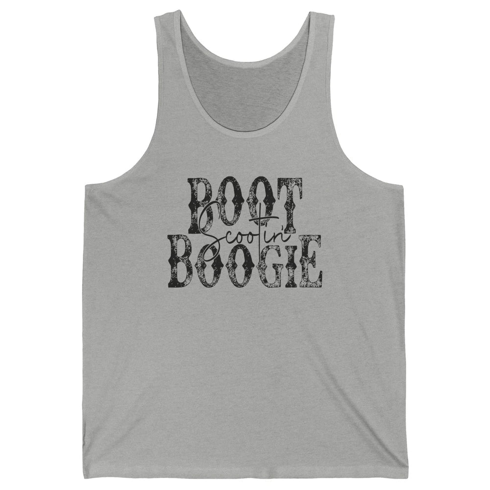 Retro Cowboy Boot Scooting Boogie Western Country Cowgirl Unisex Jersey Tank