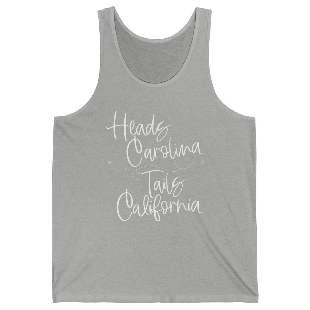 Retro 90s Heads Carolina Tail California Beach Summer Travel Unisex Jersey Tank