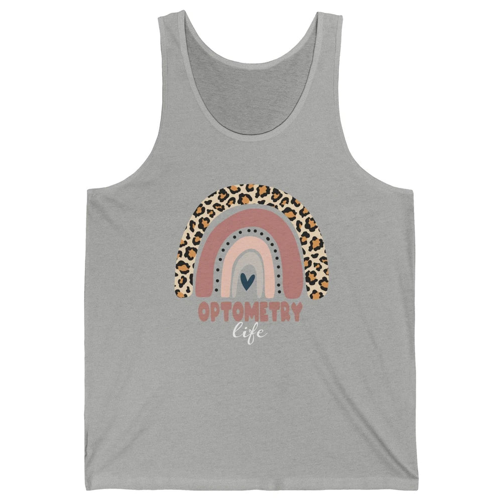 Optometry Life Leopard Rainbow Optometrist Optician Gift Unisex Jersey Tank