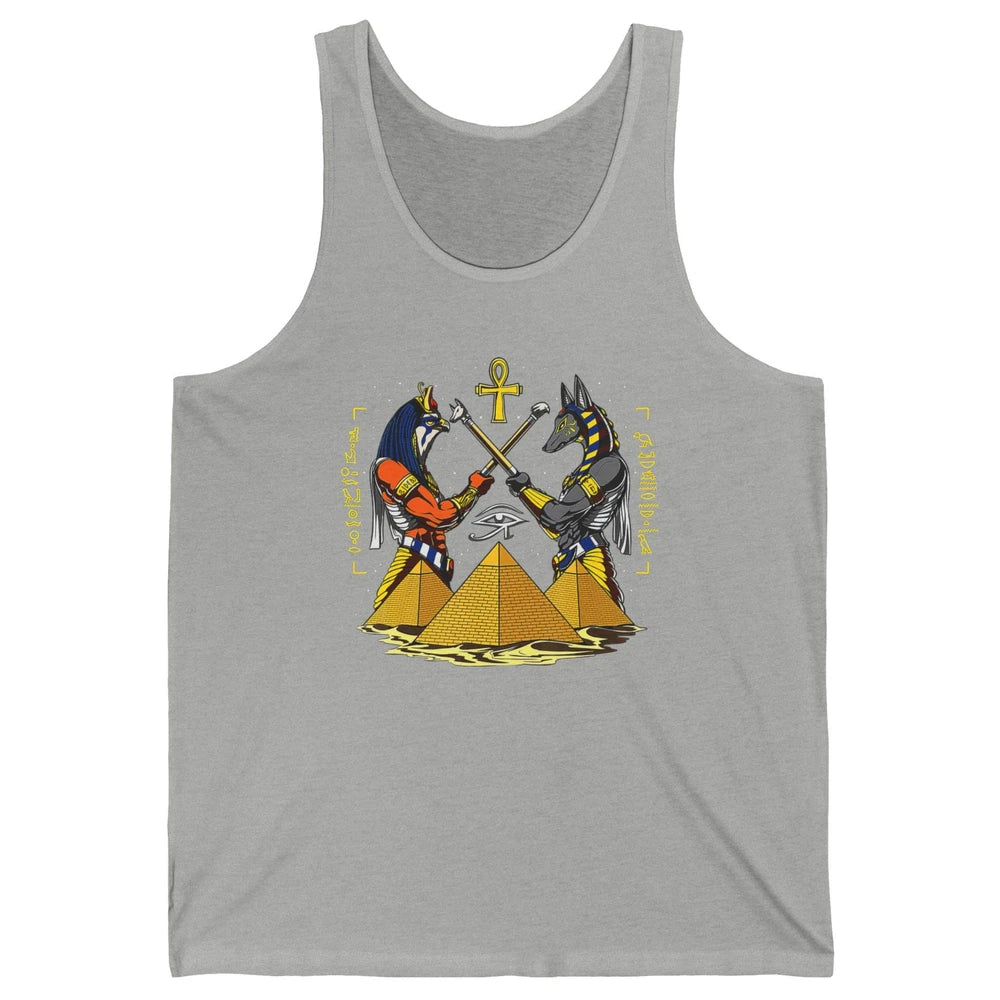 Retro Ancient Egyptian God Anubis Egypt Horus Archaeology Unisex Jersey Tank