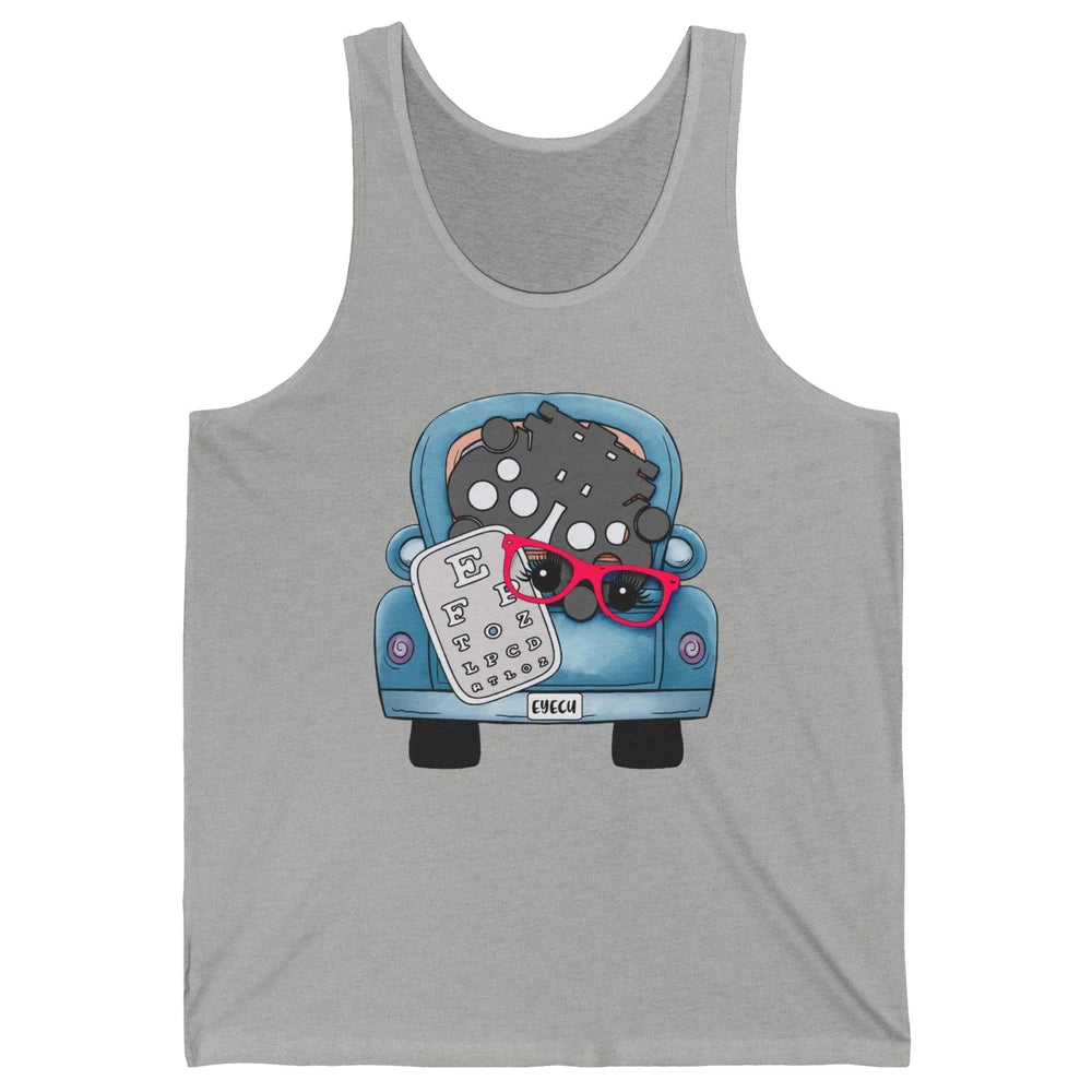 Optometry Ophthalmology Truck Eyechart Glasses Optometrist Unisex Jersey Tank