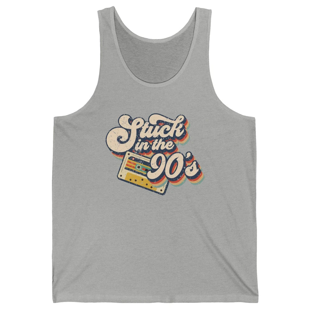 Retro Cassette Stuck In The 90s 1990s Born Birthday Day Gift Unisex Jersey Tank