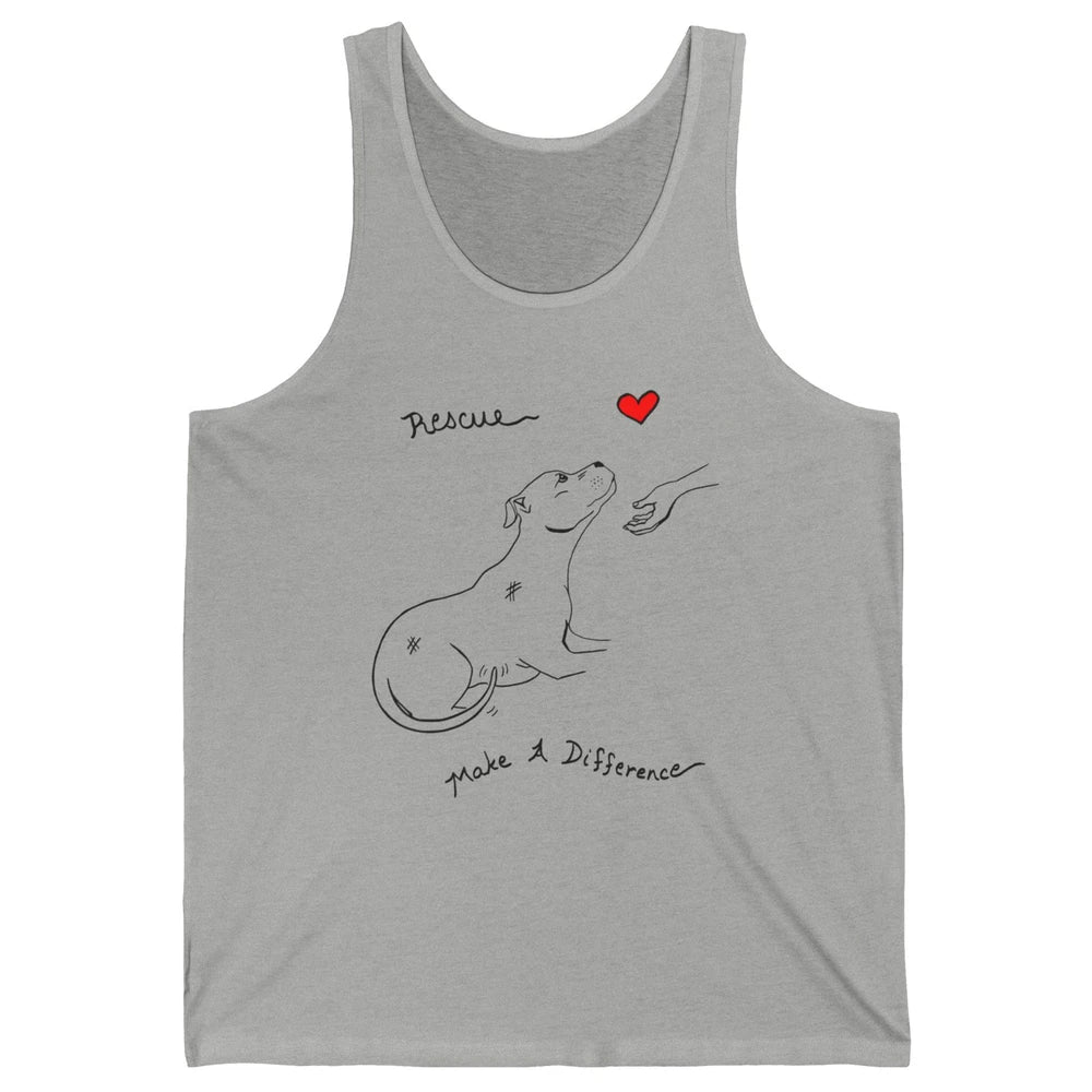 Pitbull Dog Rescue Adopt Dont Shop Foster Animal Pet Rescuer Unisex Jersey Tank