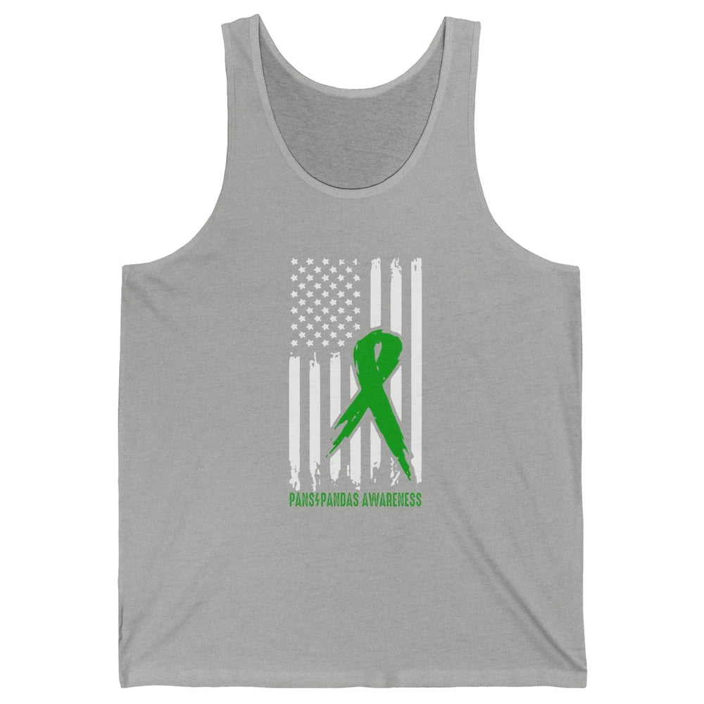 PANS/PANDAS Awareness Green Ribbon No One Fight Alone Unisex Jersey Tank