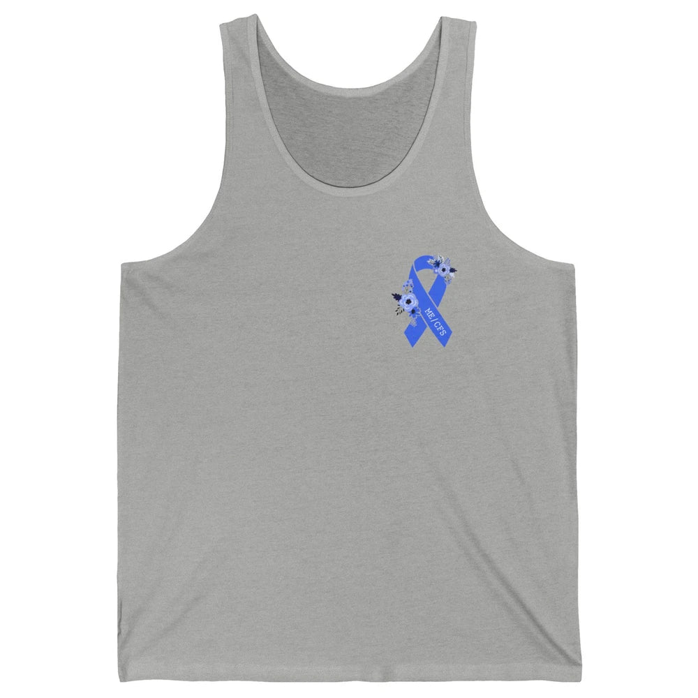 ME/CFS Chronic Fatigue Syndrome Awareness Ribbon Pocket Size Unisex Jersey Tank