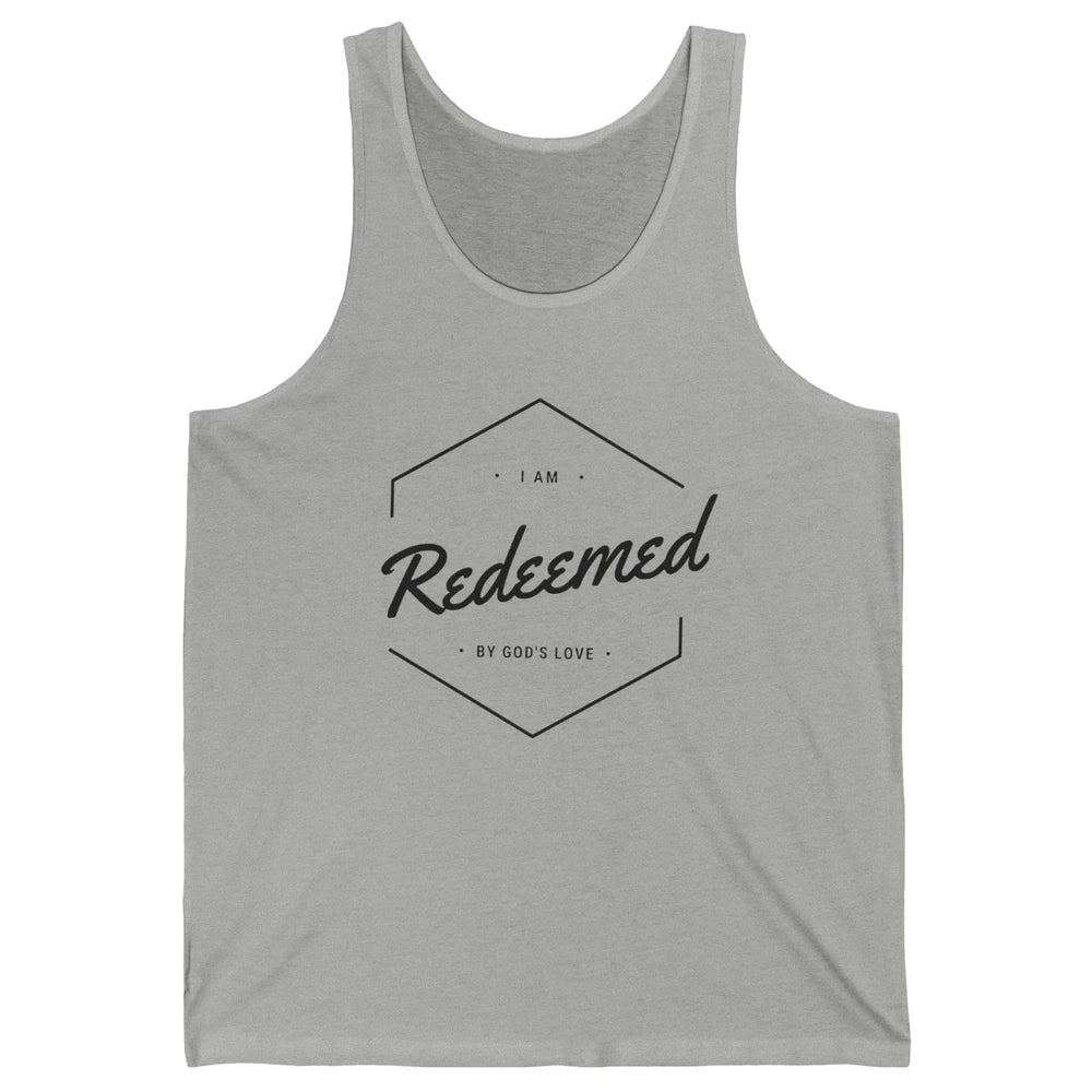 Redeemed By God's Love Butterfly Christian Religious Gift Unisex Jersey Tank