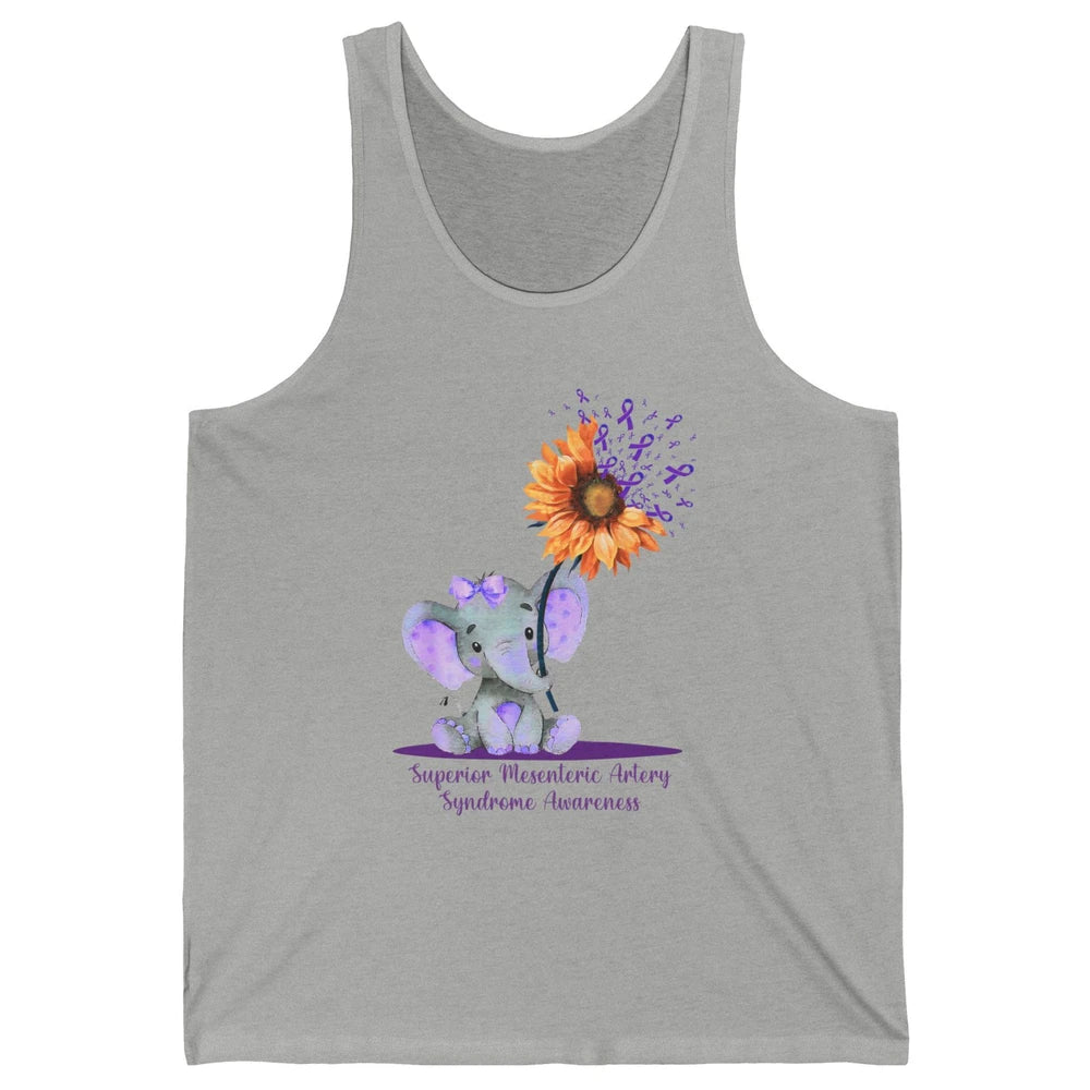 Superior Mesenteric Artery Syndrome Baby Elephant Sunflower Unisex Jersey Tank