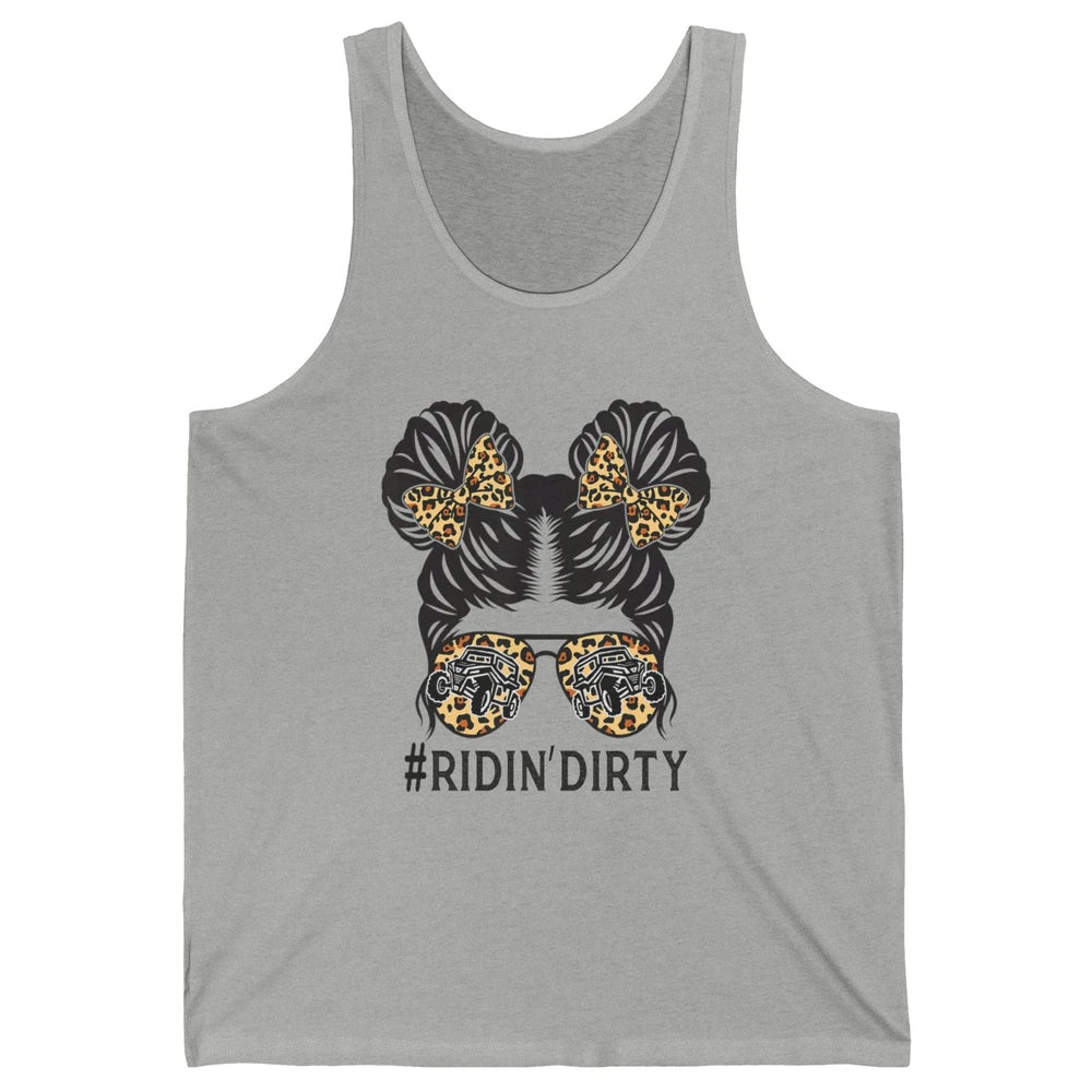 Retro UTV Riding Dirty Messy Hair Offroad Riding SXS Life Unisex Jersey Tank