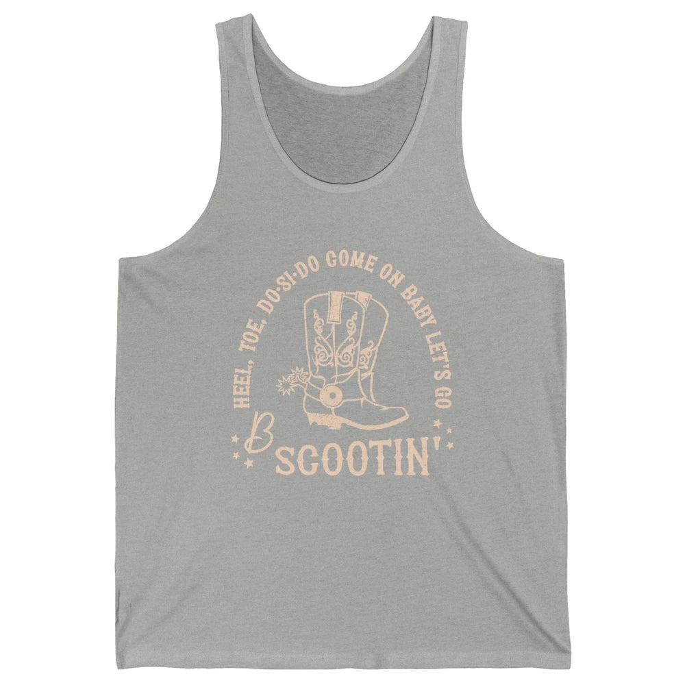 Retro Cowboy Come On Boot Scootin' Boogie Western Country Unisex Jersey Tank