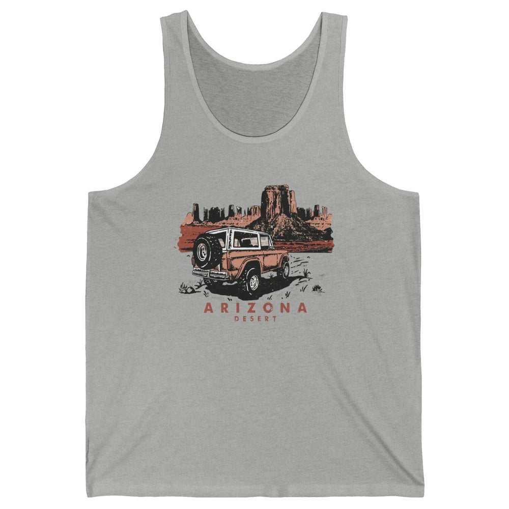 Retro Arizona Desert Truck Country Adventure Nature Lovers Unisex Jersey Tank