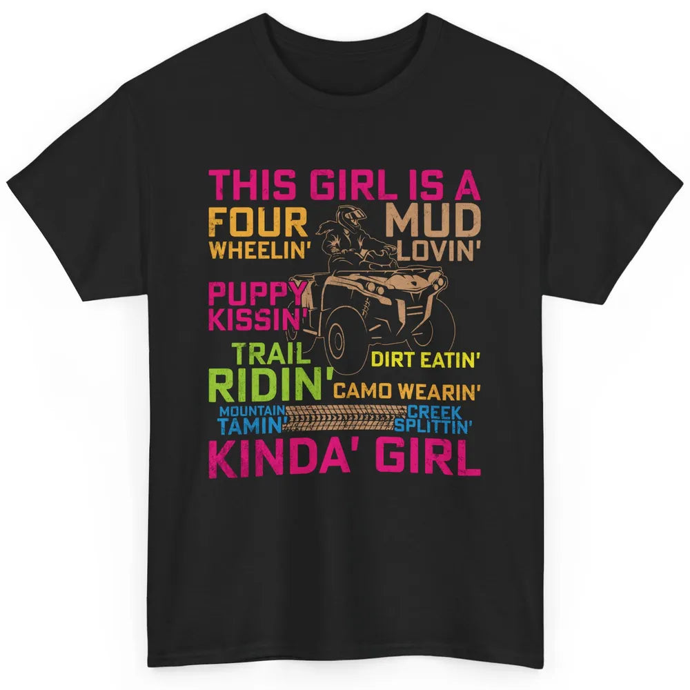 Retro Mud Quad Princess UTV ATV Rider 4 Wheel SXS Offroad Classic Unisex T-Shirt