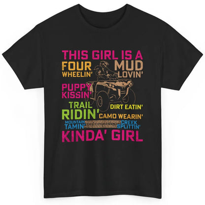 Retro Mud Quad Princess UTV ATV Rider 4 Wheel SXS Offroad Classic Unisex T-Shirt