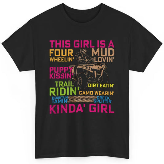 Retro Mud Quad Princess UTV ATV Rider 4 Wheel SXS Offroad Classic Unisex T-Shirt
