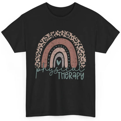 Retro Physical Therapy Rainbow Physical Therapist PT Leopard Classic Unisex T-Shirt