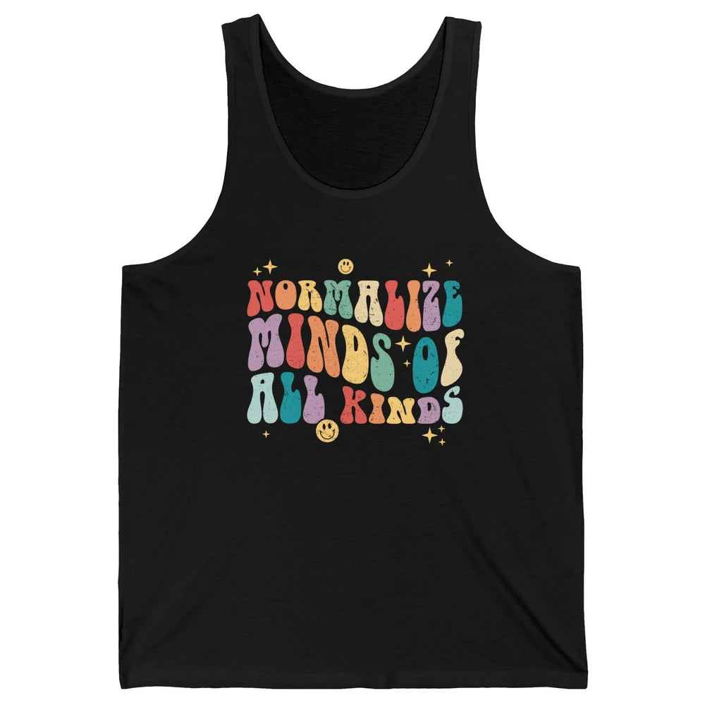 Retro Autism Normalize Minds Of All Kinds Neurodiversity Unisex Jersey Tank